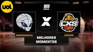 NBB CAIXA MELHORES MOMENTOS BRASILIA 69 X 77 CAXIAS [upl. by Malliw]