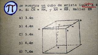 HEXAEDRO O CUBOGEOMETRÍA DEL ESPACIOPROBLEMA RESUELTO [upl. by Phonsa123]