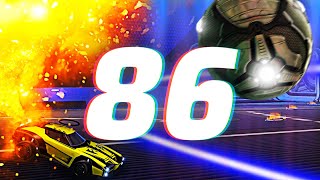 ROCKET LEAGUE INSANITY 86  BEST GOALS FREESTYLES 400K SUBSCRIBERS 💜 [upl. by Watters]