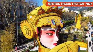 Most Colourful Festivals of France  Menton Lemon Festival 2023  Fête du citron 2023 [upl. by Lubow]