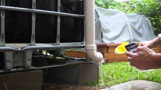 Rainwater Capture System Flow amp Taste Test [upl. by Cowley750]