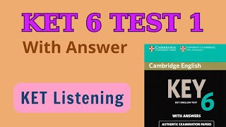 Cambridge KET 6 listening test 1 [upl. by Hadden632]