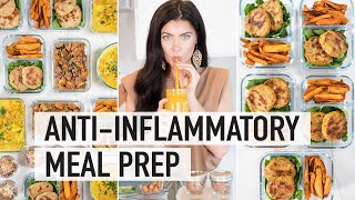 5 DAY ANTIINFLAMMATORY MEAL PREP  AntiInflammatory Foods to Reduce Bloating amp Inflammation [upl. by Enaerb]