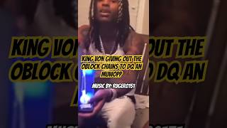 King Von giving out the oblock chains to DQ an muwop for duck kingvon muwop otf [upl. by Felske]