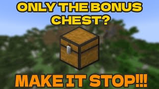 Beating Minecraft With ONLY The Bonus Chest [upl. by Ajup306]