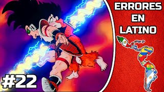 TODOS LOS ERRORES DE DRAGON BALL EN LATINO PARTE 22 INICIOS Z [upl. by Elicec474]