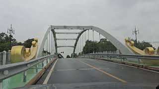 Crossing The Phitsanulok River Bridge rivercrossing phitsanulok drivingtour thailandtravel [upl. by Trebma251]