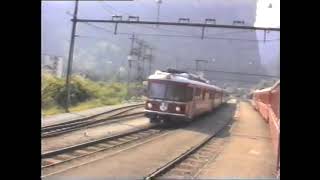 SWISS RAILWAY JOURNEYS 9 ZIEGELBRUCKE TO SAMEDAN 1989 [upl. by Sihun]