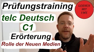 telc Deutsch C1 – Prüfung  16  Schreiben 09 – Beispiel für eine ErörterungStellungnahme [upl. by Aihsyla]