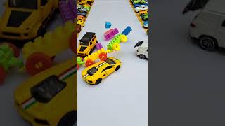 G Wagon Vs Nissan And Lego Train automobile police hotwheels wonderwagon [upl. by Nalhsa]