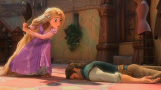 Tangled 2010  Flynn Rider Meets Rapunzel With Her Frying Pan  Part 1  4K 2160p TrueHD 71 [upl. by Selohcin]