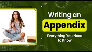 How to write an appendix [upl. by Nerok]