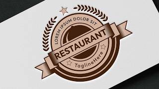 How to Create a Food and Restaurant Logo in Adobe Illustrator CC  StepbyStep Tutorial [upl. by Ednutabab]