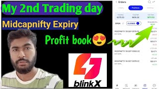 Blink x option trading  Expiry profit book  Live trading  Zero brokerage tradefix7 [upl. by Seroled]