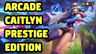 ARCADE CAITLYN PRESTIGE EDITION SKIN SPOTLIGHT  LEAGUE OF LEGENDS [upl. by Urbanus954]