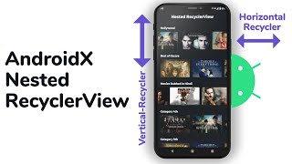 RecyclerViewAndroidX 2020 Nested RecyclerView  Android Studio Tutorial [upl. by Nereus407]