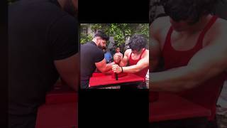 Aabhas Rana👀 Vs Aryan kandari Garmwrestling armwrestler [upl. by Fortunato802]