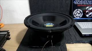 12quot 30cm Emphaser Impulse EI12 S2 EI12S2 Subwoofer Test Xmax 120 bis 20Hz an Emphaser EA1450XT [upl. by Dey]