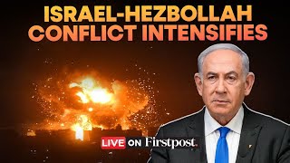 Israel Hezbollah Conflict LIVE Israeli Strikes Pound Lebanon Hezbollah Strikes Back [upl. by Ahsined496]