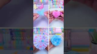 4 DIY Paper craft ideas shorts art craft papercraft diy miniature love innovacrafts [upl. by Nanahs]