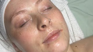 Classic Facial  Full Steps  Dermalogica Products  Esthetician Student [upl. by Ellissa]