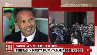 Laddio di Sinisa Mihajlovic oggi i funerali a Roma  Storie Italiane 19122022 [upl. by Acire94]