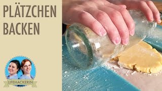 Plätzchen ausrollen ohne Nudelholz und Teighölzer [upl. by Cairns535]