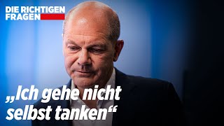 Olaf Scholz kennt den Spritpreis nicht  Die Richtigen Fragen [upl. by Stier]