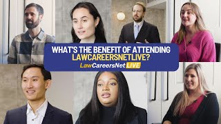 Whats the benefit of attending LawCareersNetLIVE [upl. by Diahann]