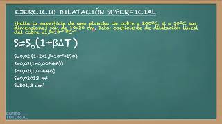 Ejercicio de dilatación 2 Dilatación Superficial Ejercicio Resuelto [upl. by Anitsyrk897]