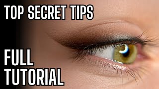 STEP BY STEP PERMANENT SHADED EYELINER HOW TO PERMANENT MAKE UP EYELINER FREE TUTORIAL [upl. by Damahom]