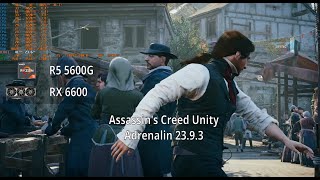 RX 6600  Ryzen 5 5600G Assassin Creed Unity Benchmark FPS Performance [upl. by Poirer]