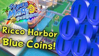 Ricco Harbor Blue Coin Guide  Super Mario Sunshine [upl. by Angel402]