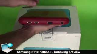 Samsung n310 netbook unboxing e preview [upl. by Htez]