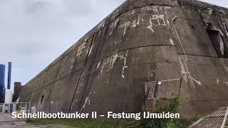 The gigantic German Schnellboot bunker  Festung IJmuiden [upl. by Nannek]