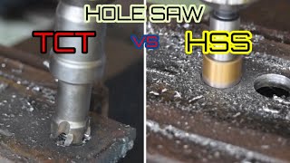 HOLE SAW TCT VS HOLE SAW HSS  Review Mata Bor TCT [upl. by Romeon]