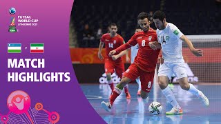 Uzbekistan v IR Iran  FIFA Futsal World Cup 2021  Match Highlights [upl. by Sucramel]