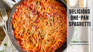 OnePan Spaghetti with a Smoky Tomato Sauce  Easy amp Delicious Recipe [upl. by Sherj]