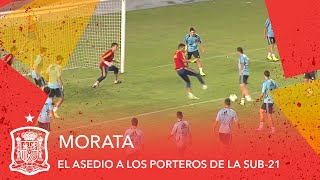 Morata culmina el asedio a los porteros de la Sub21 [upl. by Grata]