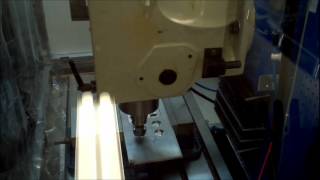 cM5k  PM45 CNC milling machine first part [upl. by Tilagram]