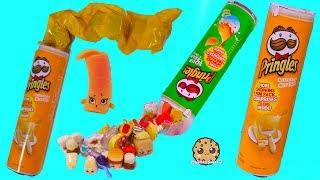 Pringles Surprise Shopkins Real Littles Grocery Blind Bags Video [upl. by Cordelia]