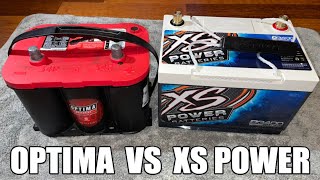 OPTIMA RED TOP VS XS POWER BATTERY D3400 Best For Car Audio [upl. by Wyon]