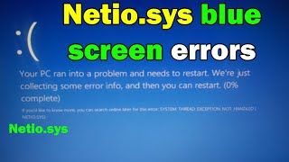 HOW TO Fix Netiosys BSOD Blue Screen Error in Windows 10 or 11 [upl. by Marge400]