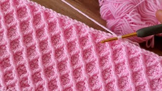 The Greatest VERY EASY Baby Blanket for Beginners Crochet knitting pattern [upl. by Penman]