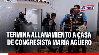 🔴🔵María Agüero Termina allanamiento a casa de congresista en Arequipa [upl. by Lessard]