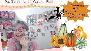 Planner for 2024 amp the Quilted Witch Quilt Along [upl. by Anavi599]