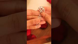 New design latest juda pin hairpins judapin judahairstyle hair short juda yt singhpoorvi [upl. by Seuqirdor]