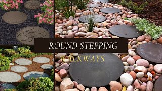 Round Stepping Stones For Walkway Desings amp Ideas  100 Designs Collection [upl. by Asertal]