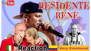 Residente  René REACT 🇮🇹ITALIAN REACTION AND 🇨🇴COLOMBIAN ❤️REACCION [upl. by Aned604]