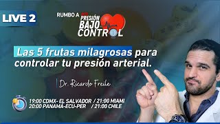 La 5 frutas milagrosas para controlar tu presión arterial 🥝🍇 [upl. by Nosduh]